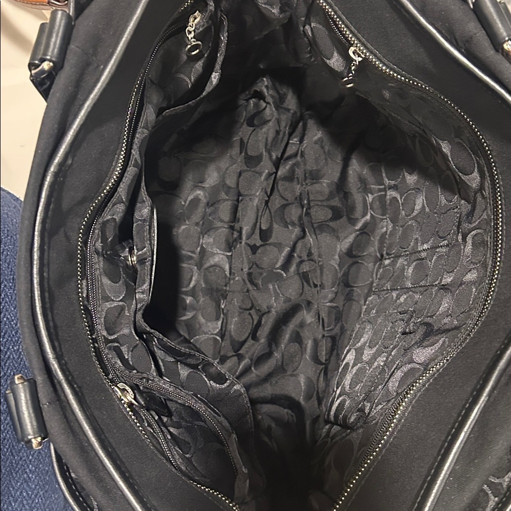 Coach Hampton Legacy X Large Canvas & Leather Tote - Picture 11 of 16